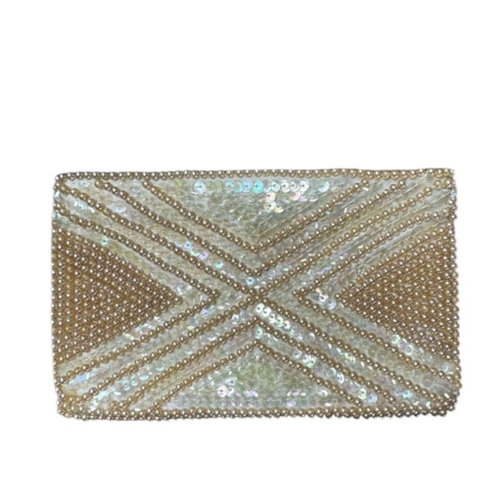 Exquisite Handcrafted Beaded Pouch - Elegant